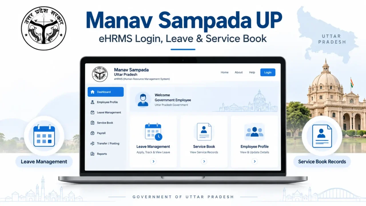 Manav Sampada UP: eHRMS Login, Leave, Service Book & Employee Services